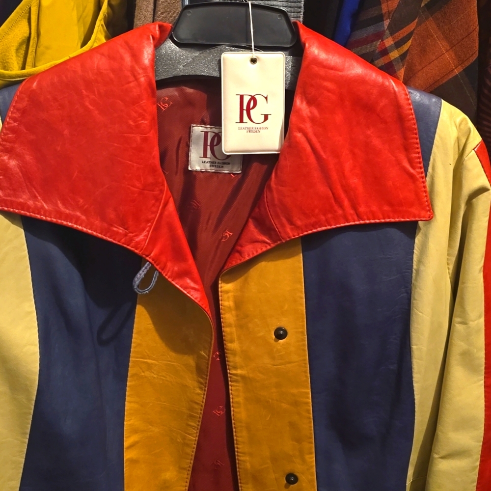 Beautiful rare leather Swedish jacket